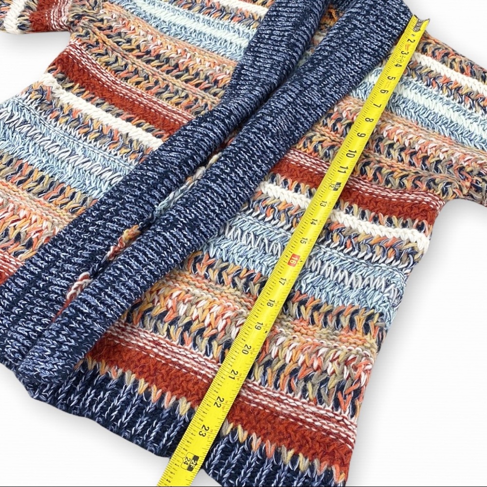 ANTHROPOLOGIE KNITTED & KNOTTED Michela Cardigan Red Motif NWT Size Small - Picture 6 of 13